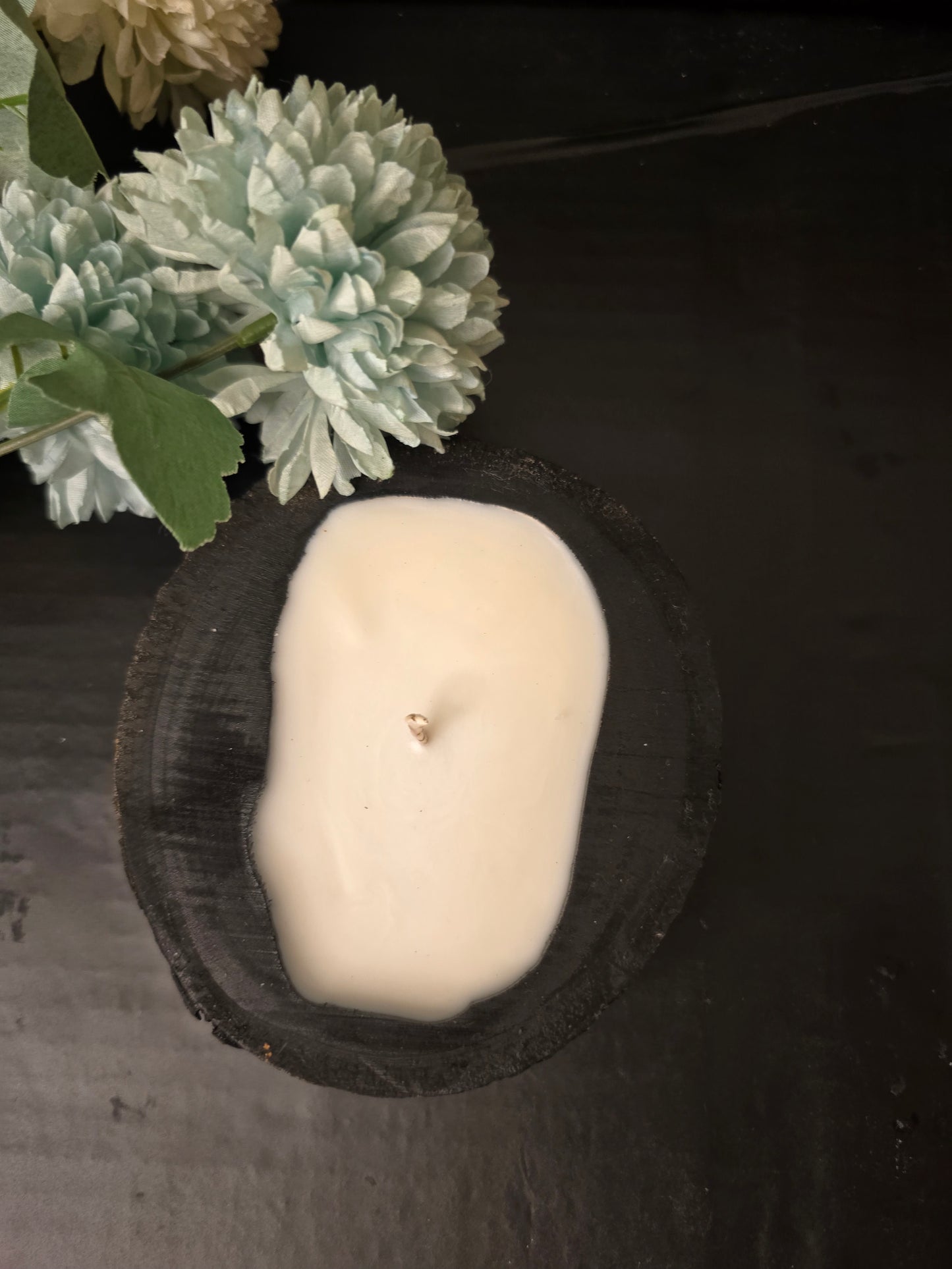 Hand-Poured Scented Wood Slice Candle