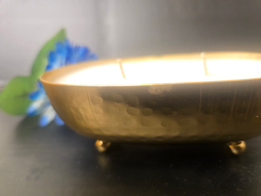 Metal Boat Scented Candle