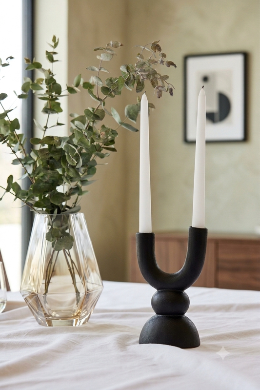 Sculptural Arch U-Shaped Candle Holder