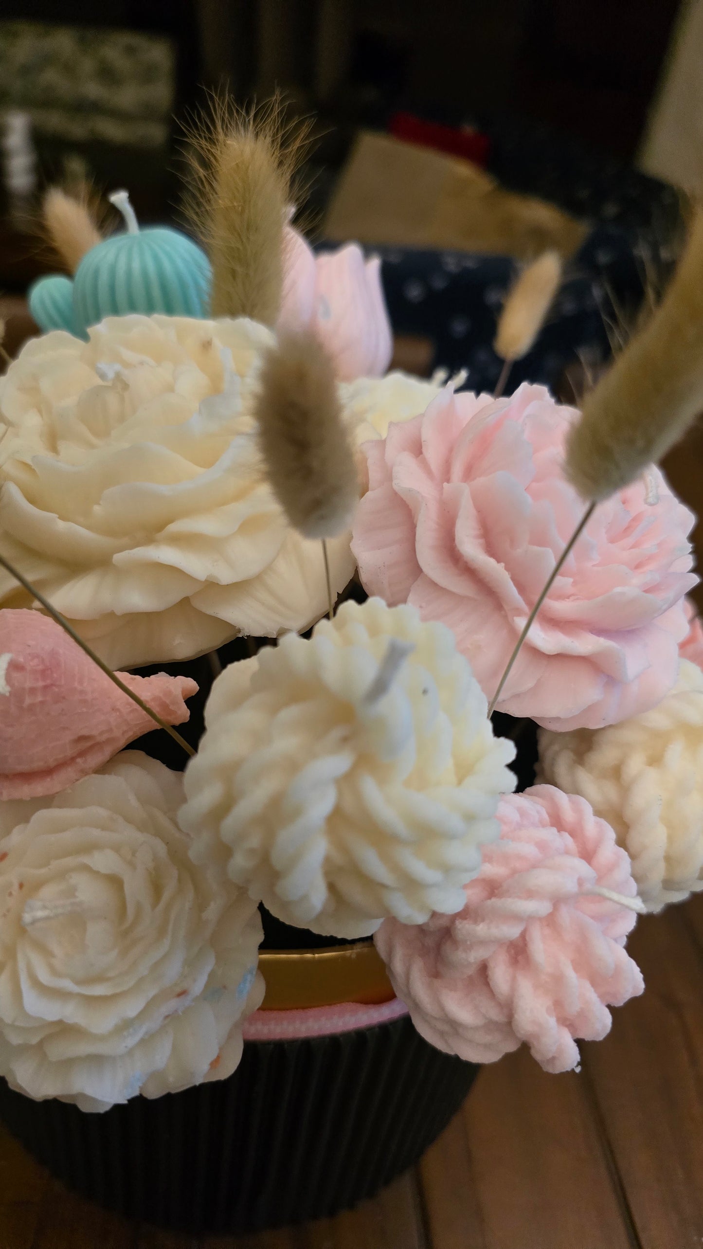 Hand-Poured Soy Wax Candle Bouquet